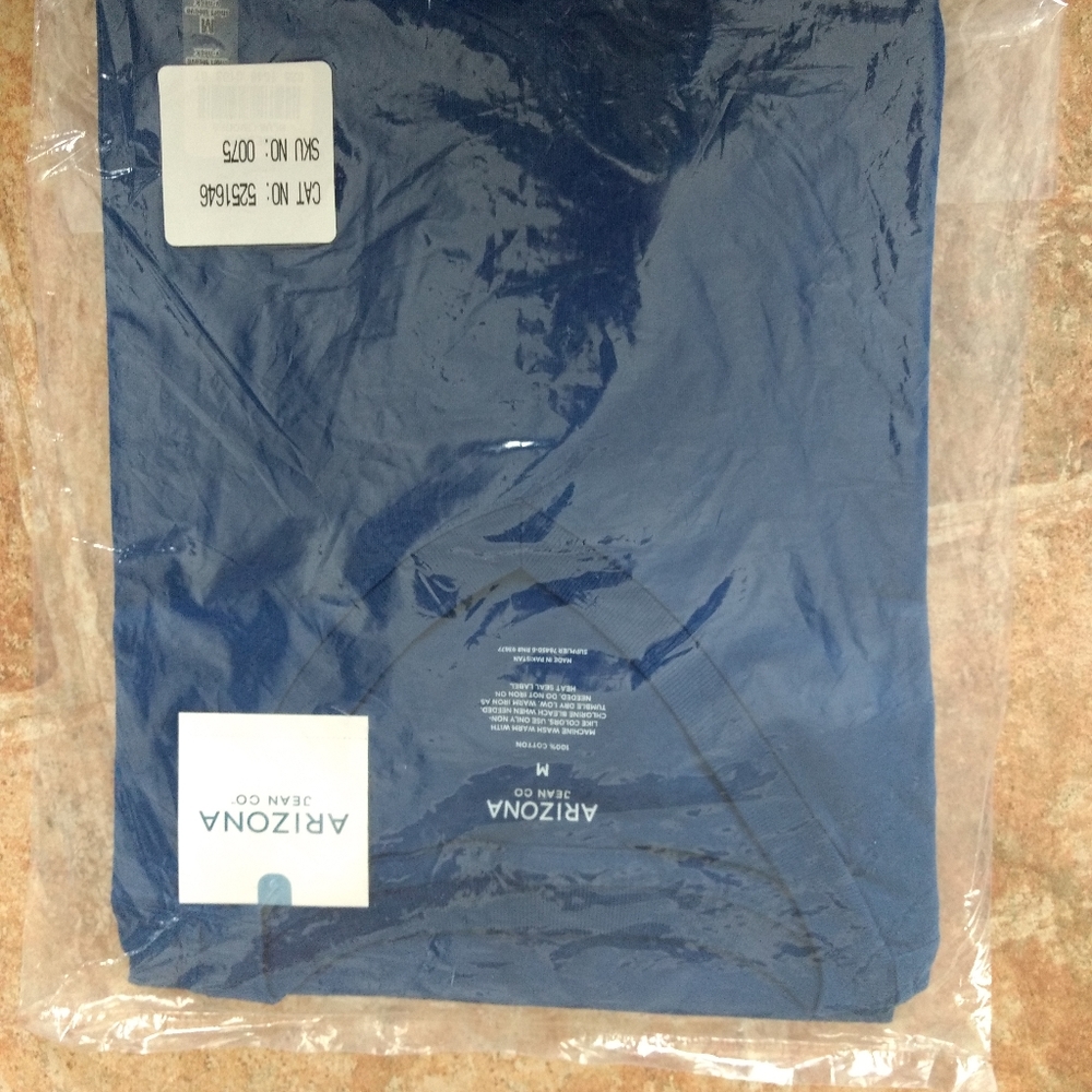 Men's blue v-neck t-shirt